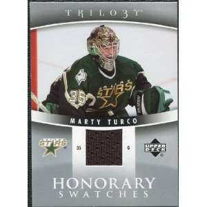  Deck Trilogy Honorary Swatches #HSMT Marty Turco: Sports Collectibles
