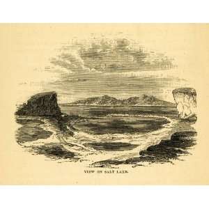  1872 Wood Engraving Salt Lake Utah United States America 