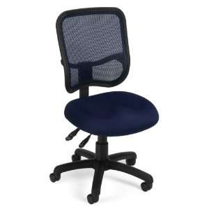  OFM Modern Navy Mesh Ergonomic Task Chair: Office Products