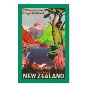  South Island New Zealand (border) Print