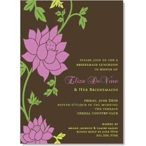 Love Grows Brown And Pink Invitations