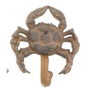  Antique Reproduction Nautical Crab Rustic Iron Hook Peg 