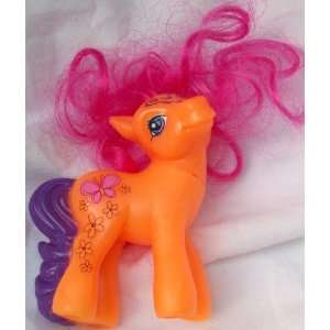  My Little Pony, Orange Pony 3 with Pink Real Hair 
