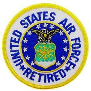  U.S. Air Force Retired Logo Patch Blue & White 3 Patio 
