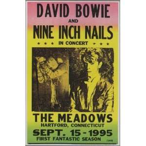  David Bowie and Nine Inch Nails Concert Poster