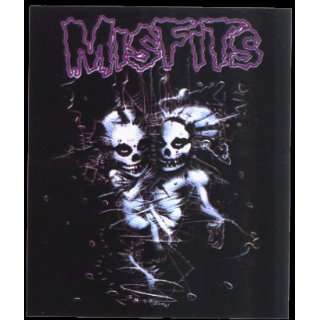  The Misfits   Two Skeletons with Logo   Sticker / Decal 
