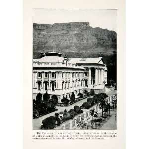  1924 Print Parliament House Cape Town South Africa Table 