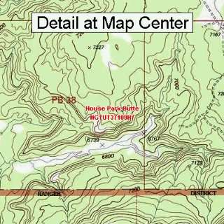  USGS Topographic Quadrangle Map   House Park Butte, Utah 