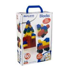  Miniland Blocks (60 Pieces/Case): Toys & Games