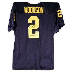  Charles Woodson Michigan Wolverines Autographed Blue 