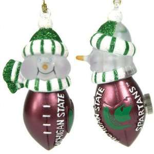  Michigan State Spartans 3 All Star Light Up Snowman 