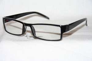 Nerd Clear Lense Glasses Graphic Geek Shades 4 Men black frame unique 