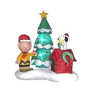 Peanuts 6 Tall Christmas Scene with Charlie Brown Snoopy Woodstock 