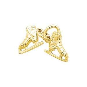    Rembrandt Charms Ice Skates Charm, 14K Yellow Gold: Jewelry