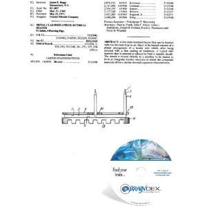  NEW Patent CD for METAL CLAD INSULATED ELECTRICAL HEATER 