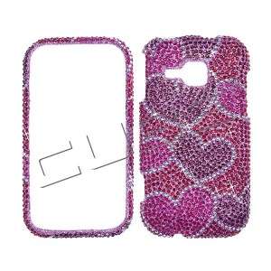 Hearts Pink BLING COVER CASE 4 Samsung Galaxy Indulge  