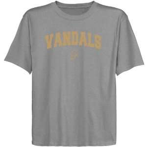  NCAA Idaho Vandals Youth Ash Logo Arch T shirt : Sports 