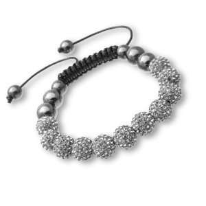  Idolise Bracelet Grey Sparkly Beads Jewelry