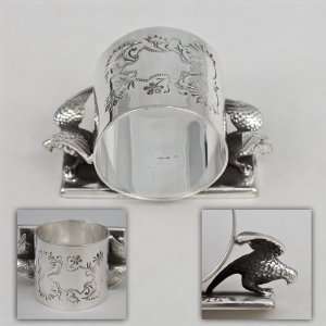  Napkin Ring, Figural by Meriden, Silverplate Eagles