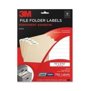 3M File Folder Label   White   MMM3300H