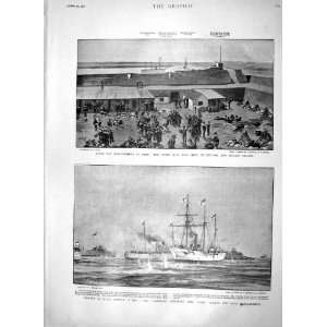   1900 TAKU FORT ENGLISH SAILORS SHIP ALGERINE ILTIS WAR