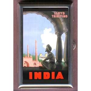  GINO BOCCASILE INDIA POSTER 5 Coin, Mint or Pill Box Made 