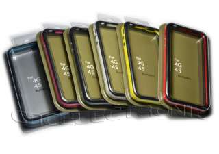 6x New Color Mix Bumper Frame Case Rubber Cover for iPhone 4 4G  