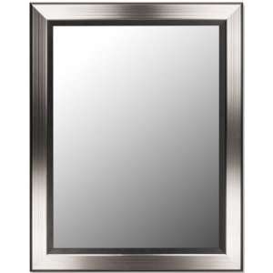  McCune Black Lined Stainless Mirror Wide Frame: Home 