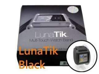 LunaTik multi touch watch band for ipod nano 6 Black color aluminum 