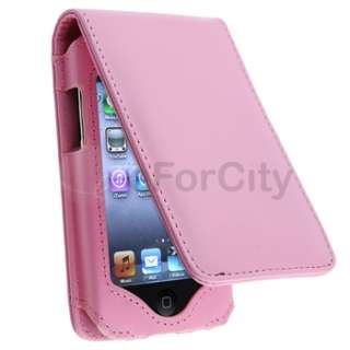 Pink Leather Case Cover for Ipod Touch 8GB 16GB 32GB  