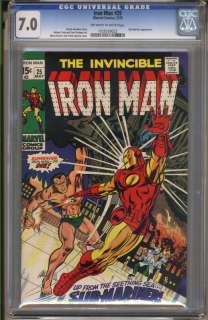 Iron Man #25 CGC 7.0 FN/VF Universal  