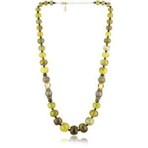  Bronzed by Barse Mayan Green Jade Necklace: Jewelry