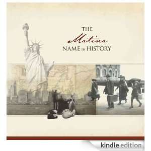 The Matina Name in History Ancestry  Kindle Store