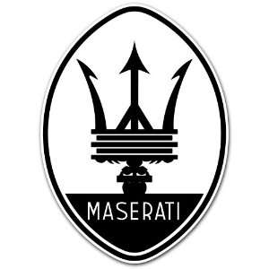  Maserati Italian Racing Sticker Emblem Decal 5x3.5 
