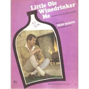   Sheet Music Little Ole Winedrinker Me Dean Martin 217 