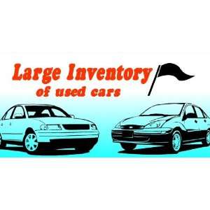    3x6 Vinyl Banner   large inventory used car 