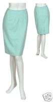 Luxe ESCADA Cashmere Herringbone Skirt $650 14 44 NEW  