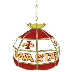  Iowa State University Stained Glass Tiffany Lamp   16W in.: Home