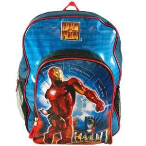  Marvel Iron Man 2 Dome Cordura School Backpack w/ Side 