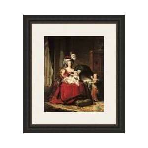  Marieantoinette 175593 And Her Children 1787 Framed Giclee 