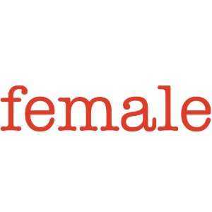  female Giant Word Wall Sticker