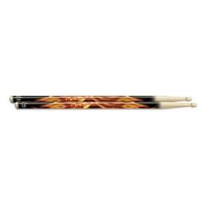  Hot Sticks ArtiSticks Wood Tip Drumsticks Flaming Skull 5A 