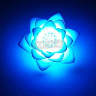 Colorful Lotus Flower LED Nightlight Lamp Color Changeable