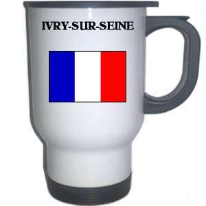  France   IVRY SUR SEINE White Stainless Steel Mug 