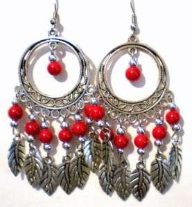 Dream Catcher Beads & Feather Charms Earrings * U Pick  