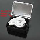 compact jewelry loupe magnifying diamond 40x glass 2led buy it now $ 5 