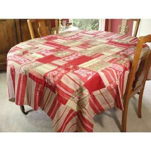  Antiques Reds Patchwork Square Tablecloth or Throw