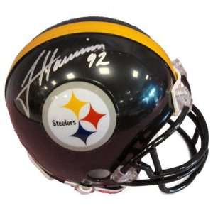  James Harrison Signed Mini Helmet Pittsburgh Steelers 