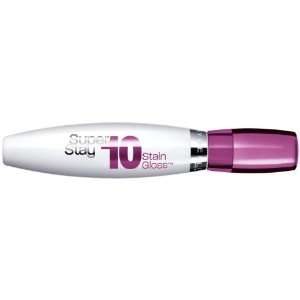 Maybelline New York Superstay 10 hour Stain Gloss, Pleasing Plum, 0.35 