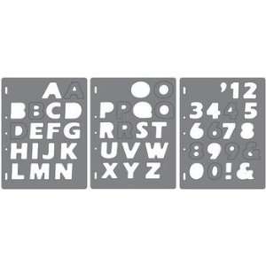  Fiskars Shape Template   Uppercase Letter Set #1 Bold 
